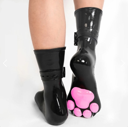 Silicone feet paws with bindings