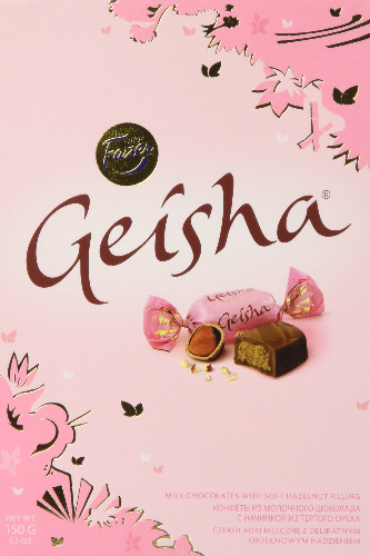 Geisha Milch Pralinen mit weichen Haselnuss Füllung 150g by Karl Fazer - 