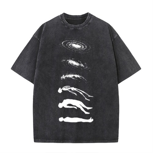 Transcendence Vintage Washed T-shirt - Black / M (Bust 104 cm)