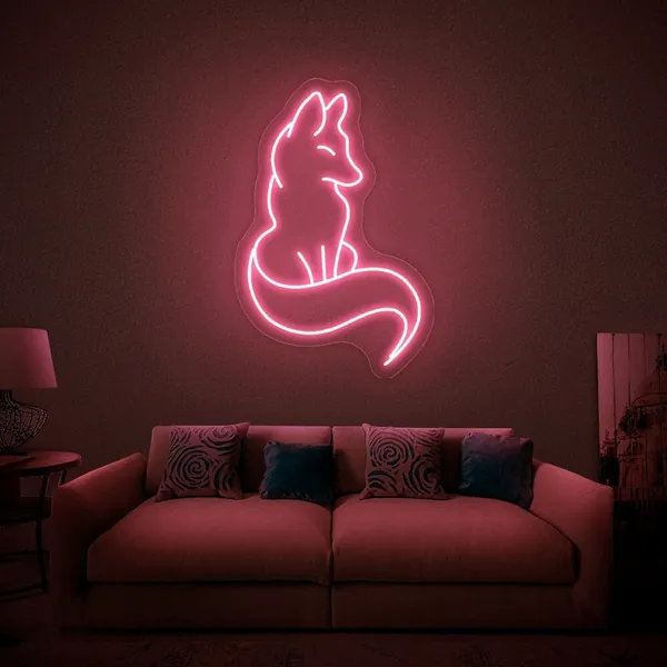 Neon Fox Sign