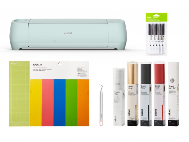 Řezací plotr Cricut Explore3 s Materials Starter bundle Box4 | ForArt.cz