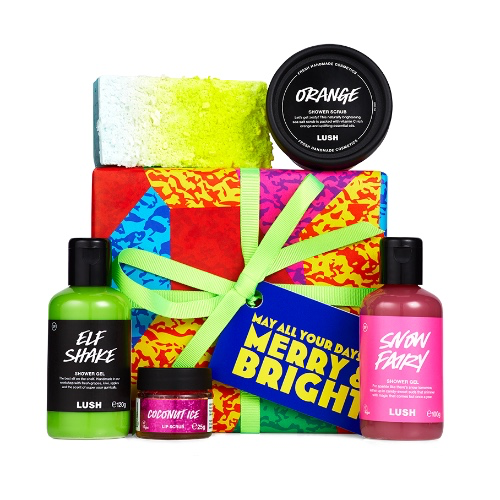 LUSH gift set for Christmas! "May All Your Days Be Merry and Bright" 