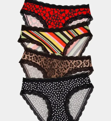 Stripe & Stare Knicker Four Pack