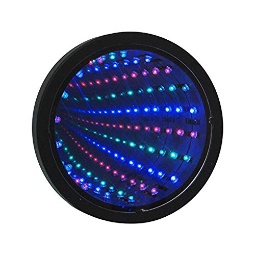 RHTrading Premium Infinity Mirror Tunnel Lamp LED Lighting Sensory Mirror Battery or USB Powered | Protective Film MUST Be Peeled Off