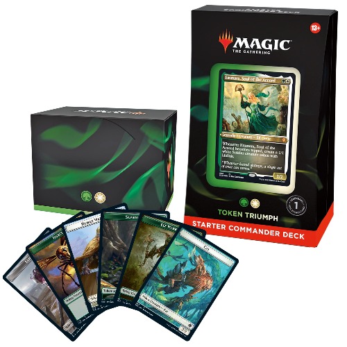Magic: The Gathering Starter Commander Deck – Token Triumph (Green-White) - 