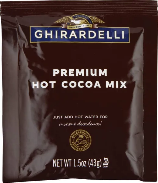 Ghirardelli Premium Hot Cocoa Envelopes, Rich chocolate, 22.7 Ounce (Pack of 15)