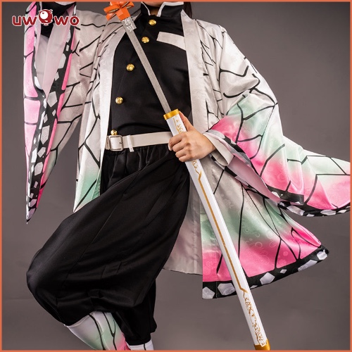 【Clearance】[Last Batch]Uwowo Anime Shinobu Cosplay Costume Uniform Plus Size Cosplay - Set B:  (Uniform and Belt) / L