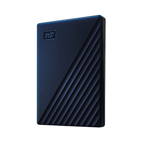 Western Digital WD 2TB My Passport for Mac, Portable External Hard Drive with backup software and password protection, Blue - WDBA2D0020BBL-WESN - Navy - 2TB - Mac - Hard Drive