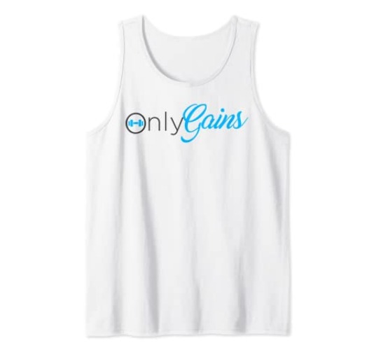 Bodybuilder Gym Clothes | Only Gainz Only Gains Tank Top - Women - White - XX-Large