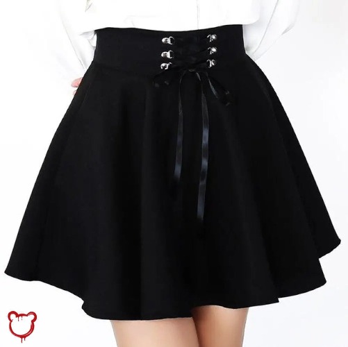 'Mystic Lace  Skirt' - Black / M