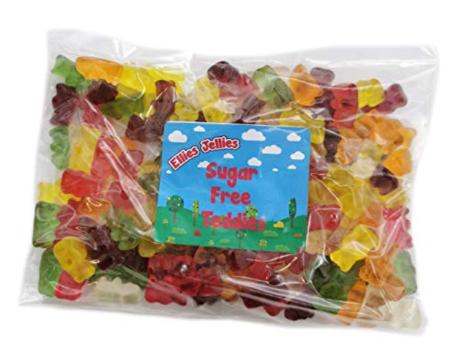 Ellies Jellies® Sugar Free Teddies 500g Bag - Fruit - 500 g (Pack of 1)