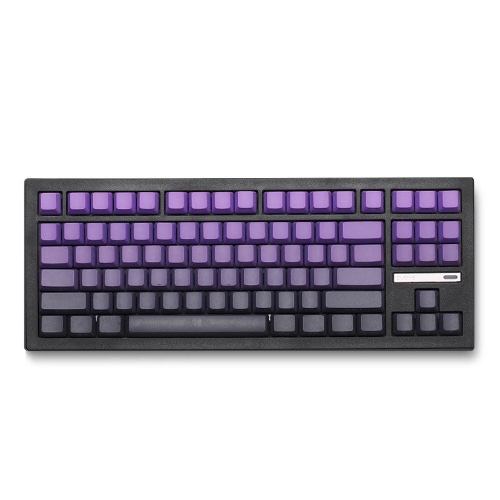 ZH870 80% Mechanical Keyboard,PBT Material Keycap | Midnight Purple / Sakura Switch (Creamy for a smooth sound)