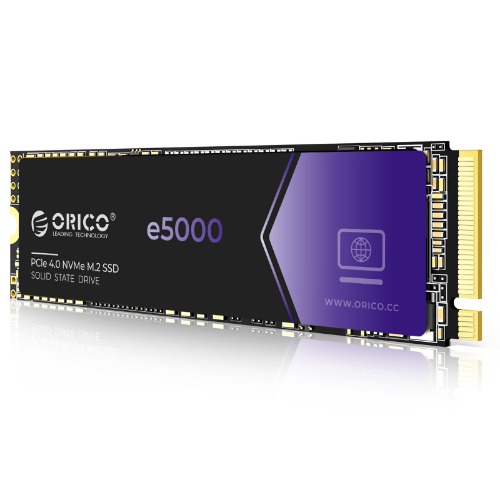 ORICO e5000 2TB M.2 NVMe SSD, PCIe Gen4x4 with 5200MB/s Read 4500MB/s Write, 3D QLC NAND Internal Solid State Drive SLC Dynamic Cache, Compatible with PS5 Desktop PC and Laptops -e5000