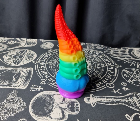 BDSM Fantasy Tentacle Monster Dildo - Rainbow