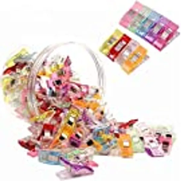 110 Pack Multicolored Sewing Clip Set Premium Quilting Clips Multipurpose Sewing Accessories Sewing Clips for Quilting Binding Clips/Fabric Clips/Paper Clips