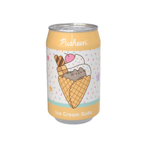 Pusheen Ice Cream Soda Flavour Can 330ml - Single Can