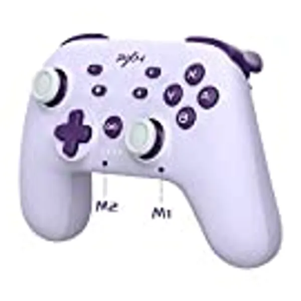 PXN Wireless Switch Controller for Nintendo Switch/ Lite/ OLED, iOS (16 Version Only), with APP, NFC, Turbo, Screenshot, Gyro Axis, Vibration, Programmable, Wireless Pro Controller with Wake-Up (Purple)