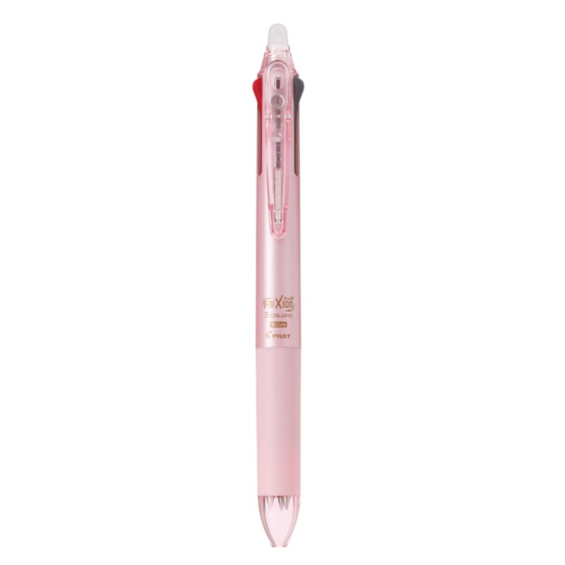 Japanese Pilot FriXion Erasable Tricolor Pen - Blush Pink