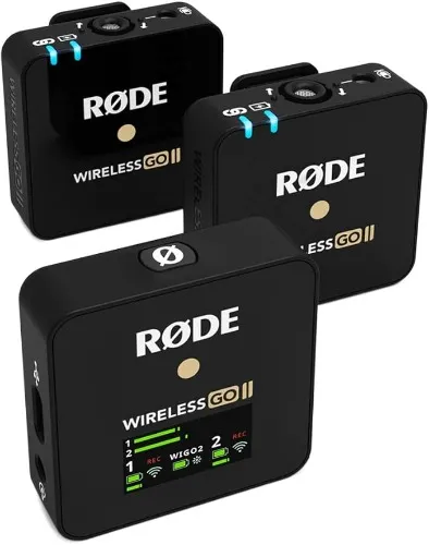 RØDE Wireless GO II Sistema de micrófono inalámbrico ultracompacto de Doble Canal Wireless GO II + Cable SC17 USB-C a USB-C (1,5 m - Compatible con Android y Mac) - Wireless GO II Dual - Usar con Android 1.5m Cable