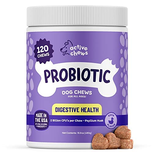 Active Chews - Pet Probiotics for Dogs - 120 Count