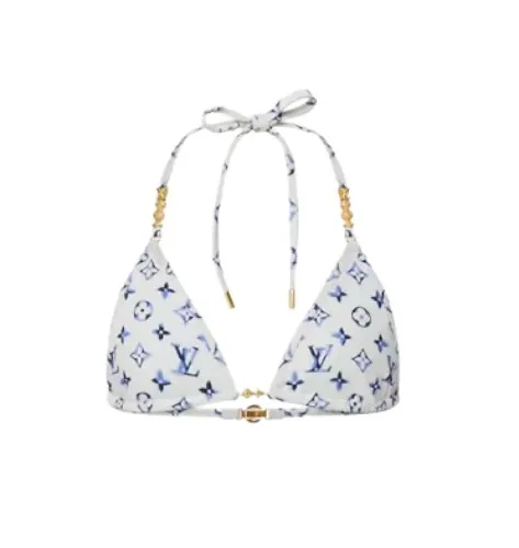 Aquarelle Monogram Bikini Top
