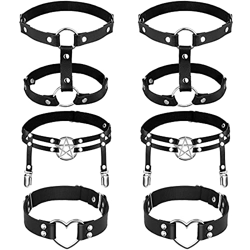 6 Pieces Adjustable Garter Belts