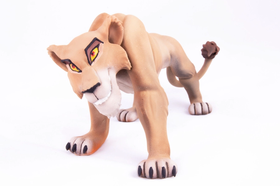 Zira adult Lion King Furry Kiara Animal Art Figure Miniature Disney Simba Hakuna Matata handmade stand Scar wild natur