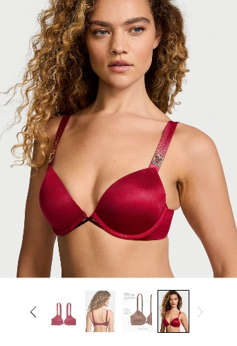 Victoria Secret Scattered Shine Strap Push-Up Bra