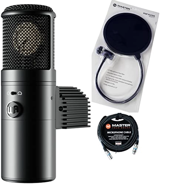 PitbullAudio Warm Audio WA-8000 Tube Condenser Microphone w/Cable & Pop Filter