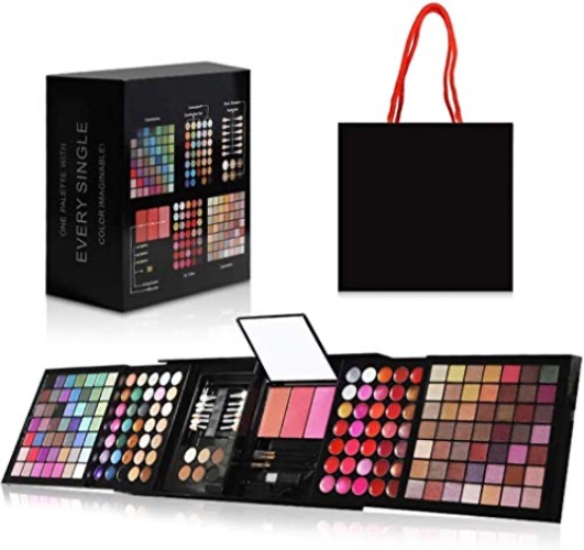 Hotrose 177 Color Eyeshadow Palette, Makeup Kit Combination with Blush Lip Gloss Concealer Kit Beauty Makeup Set,All-in-One Makeup Kit with Mirror, Applicators - 177 Colors