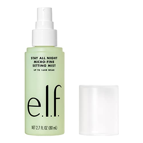 e.l.f. Stay All Night Micro-Fine Setting Mist, Hydrating & Refreshing Makeup Setting Spray For 16HR Wear-time, Vegan & Cruelty-Free, 2.7 Fl Oz - 2.7 Fl Oz (Pack of 1)