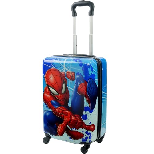 FUL Marvel Spider-Man 21 Inch Kids Carry On Luggage, Hardshell Rolling Suitcase with Spinner Wheels, Multi - 21 Inch - Multi