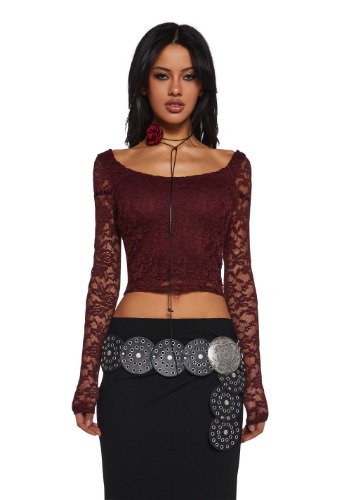 Hypnotized Love Long Sleeve Top-M