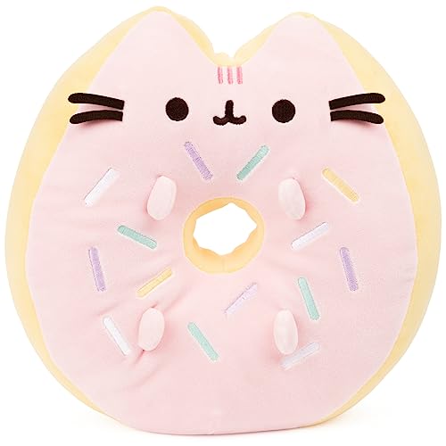 GUND Sprinkle Donut Pusheen Squishy Plush Stuffed Animal Cat, Pink and Mint, 12” - Stuffed Animal Cat