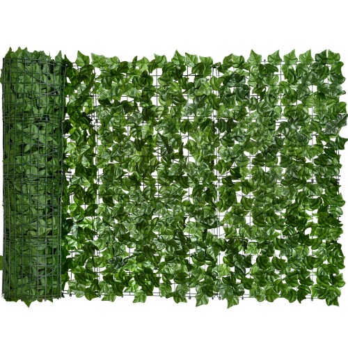 DearHouse 98.4x39.4in Artificial Ivy Privacy Fence Wall Screen, Artificial Hedges Fence and Faux Ivy Vine Leaf Decoration for Outdoor Garden Decor - 98.4*39.4inch