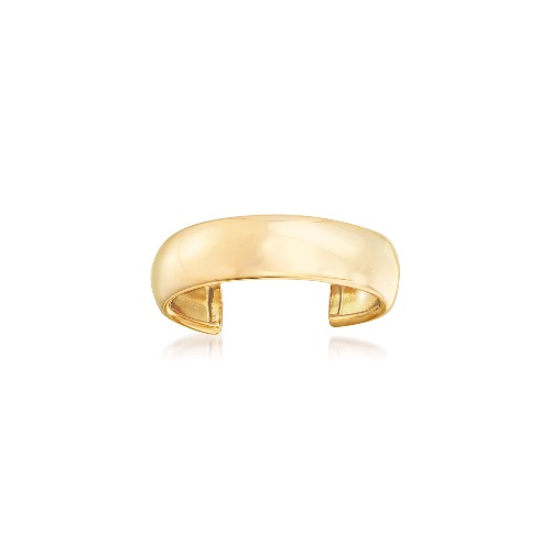 RS Pure by Ross-Simons 14kt Yellow Gold Wide Adjustable Toe Ring - 