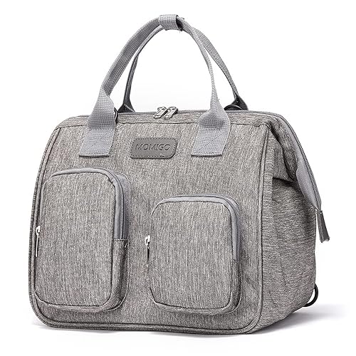 Diaper Bag Backpack- Baby Waterproof Multi-Function Mini Smart Diaper Bag Backpack Baby Messenger for Outdoor & Working Mothers, Medium Size (Grey) - Medium - Grey