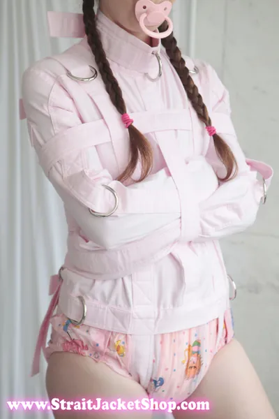 Baby Pink ABDL Straitjacket - Straitjacket for a Little / Adult Baby Diaper Lover