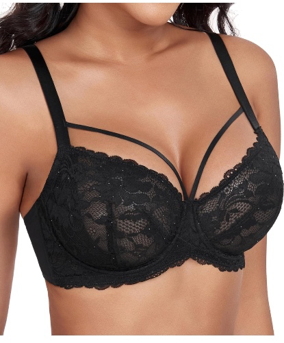 Black Lace Bra