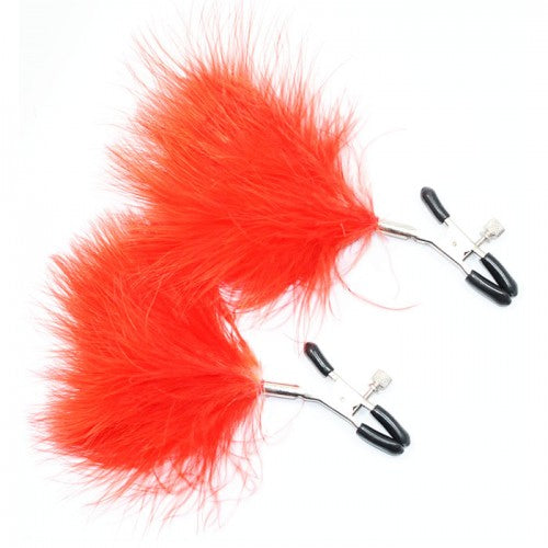 Adjustable Nipple Clamp - Feather - Red