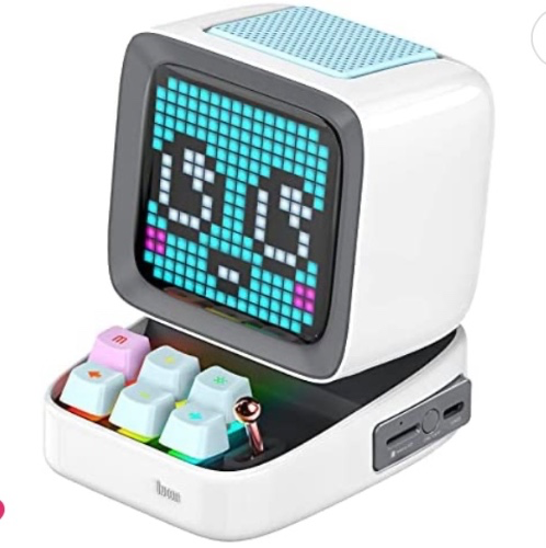 Divoom Ditoo Retro Pixel Art Bluetooth Speaker with 16X16 LED App Controlled Front Screen (Blue) … : Electronics