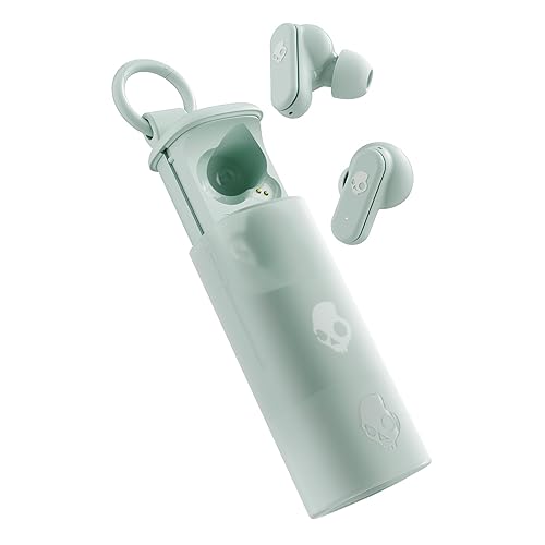 Skullcandy Dime Evo in-Ear Wireless Earbuds, 36 Hr Battery, Microphone, Works with iPhone Android and Bluetooth Devices, Preppy Summer Sage - Preppy Summer Sage