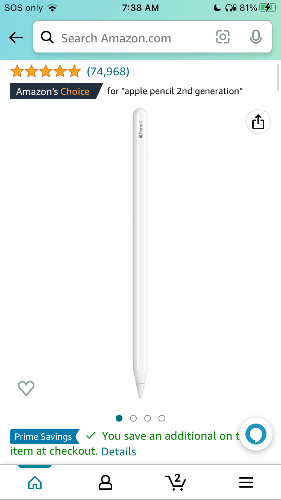 Apple IPad Stylus 2nd Gen 