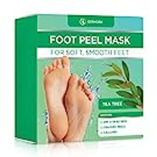 DERMORA Foot Peel Mask - 2 Pack of Regular Size Skin Exfoliating Foot Masks for Dry, Cracked Feet, Callus, Dead Skin Remover - Feet Peeling Mask for baby soft feet, Original Scent