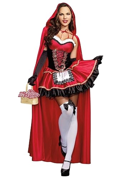 Dreamgirl Women's Red Riding Hood Costume, Adult Halloween Fashion