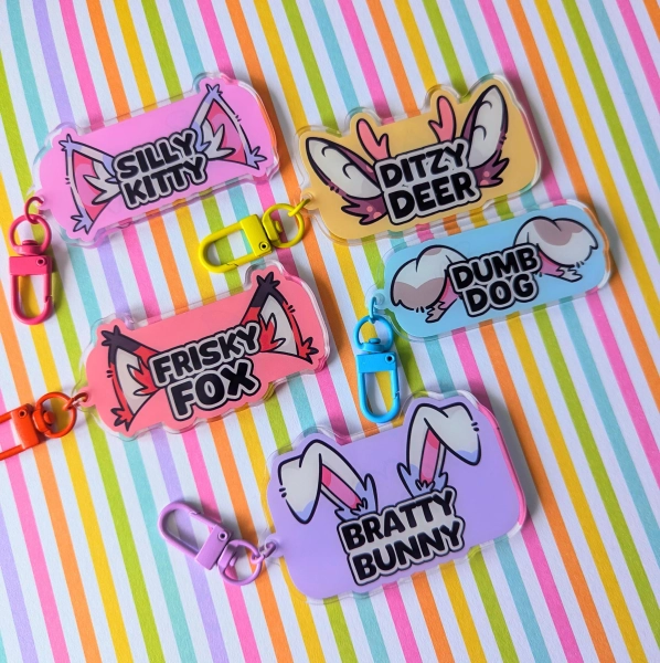 CryptidJak Dumb Dog Acrylic Charm Keychain