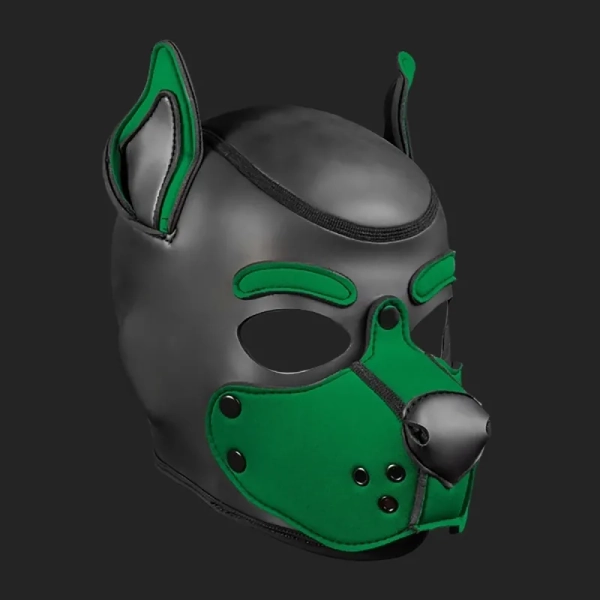 Neoprene K9 hood Green/hunt on Dark-Ink.com