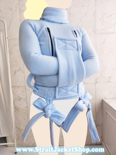 Polar Fleece ABDL Straitjacket with Chest Zippers - Straitjacket for Adult Baby Diaper Lover / Straitjacket from Straitjacketshop