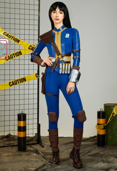 Fallout Cosplay Accessory Belt Set Shoulder Armor and Belt with Wrist Guards Knee Guards
