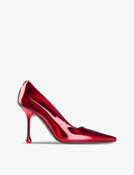 Ixia car-paint patent-leather heeled courts